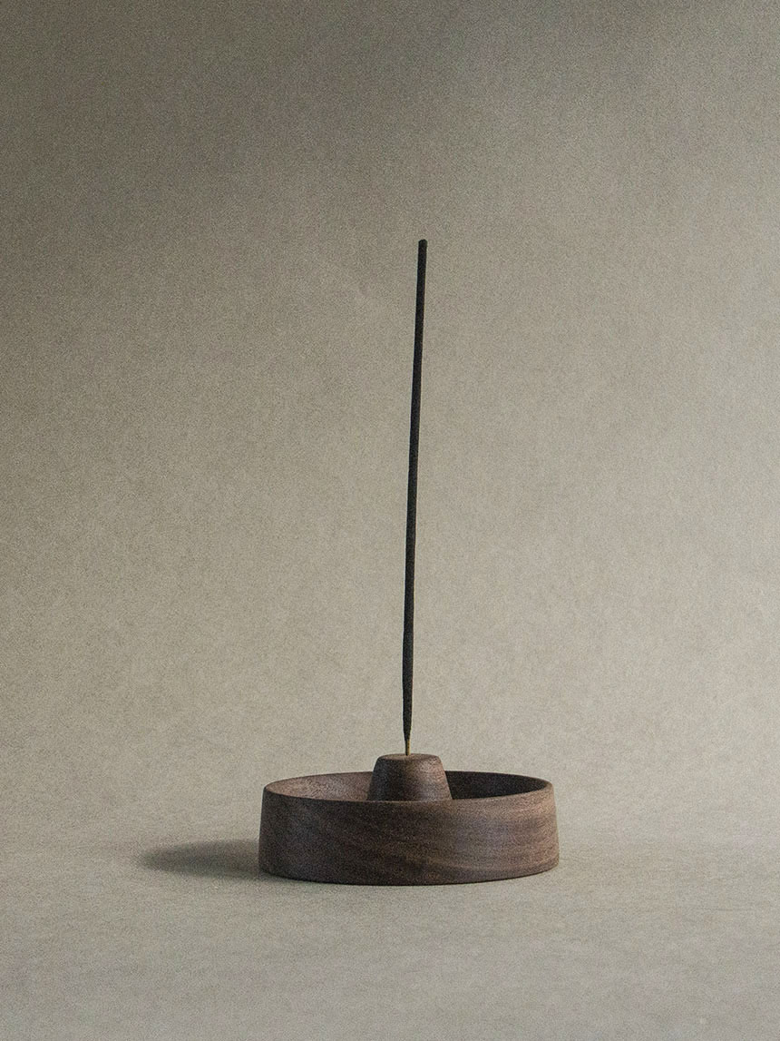 incense holder_walnut wood